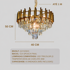 Lustre Pendente Cristal Vana Lunária
