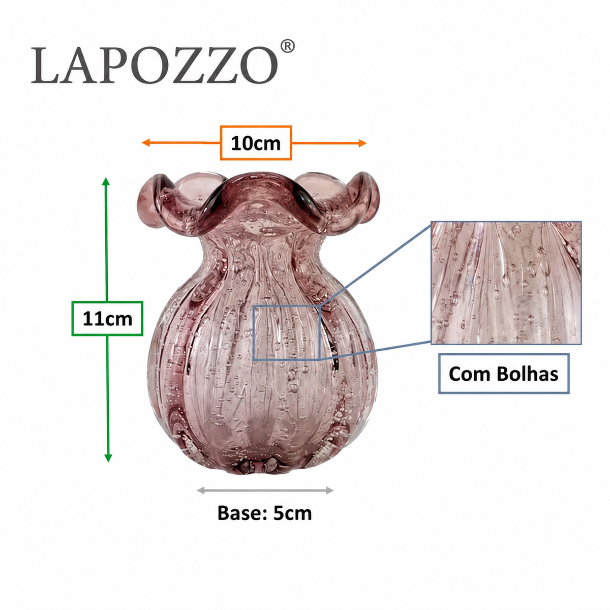 Vaso Murano Decorativo Petit