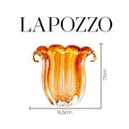 Vaso Murano Âmbar Lapozzo
