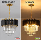 Lustre Pendente Cristal Vana Lunária