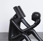 Escultura Decorativa Leitura Desperta — Helena Rodrigues