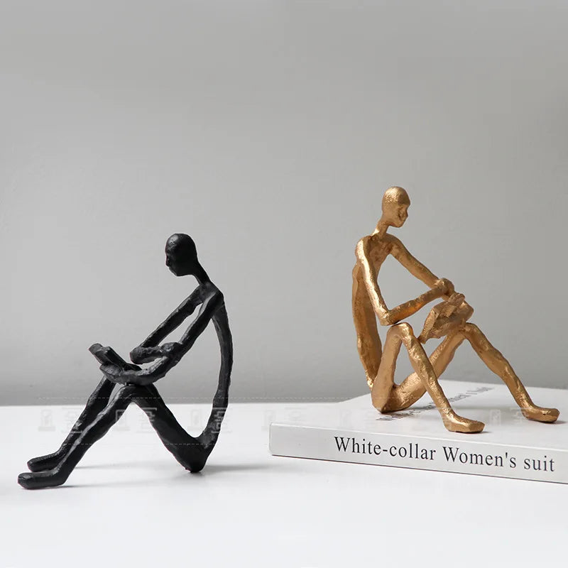 Escultura Decorativa Leitura — Helena Rodrigues