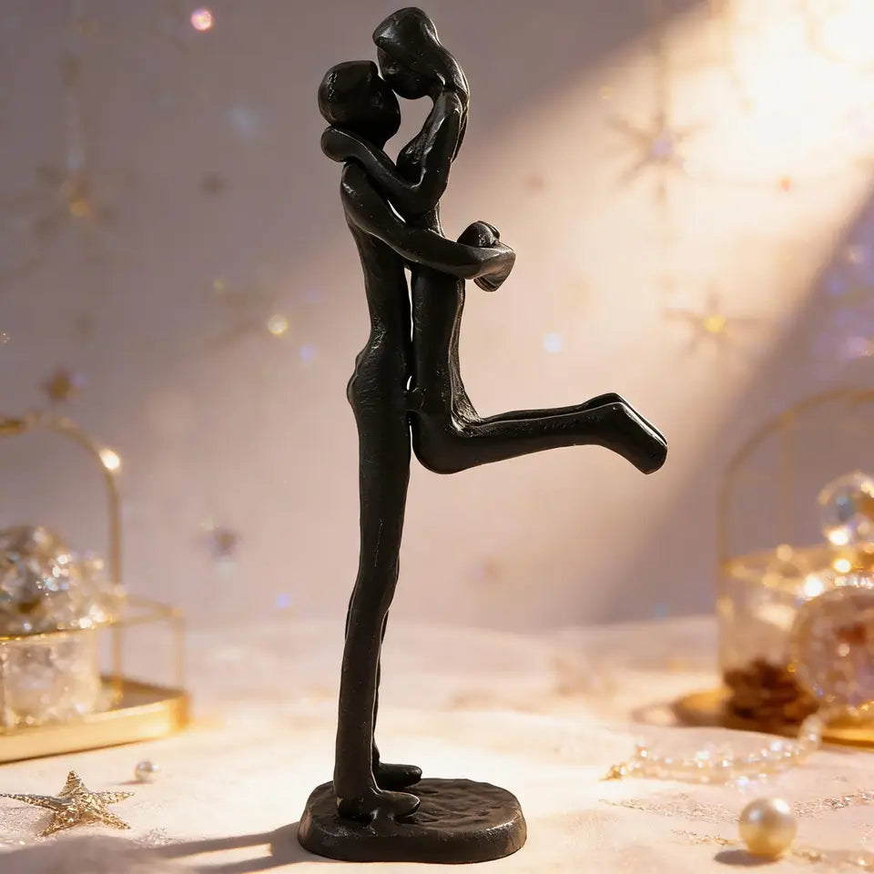 Escultura Decorativa Ferro Fundido Casal Romântico — Michel Oliveira