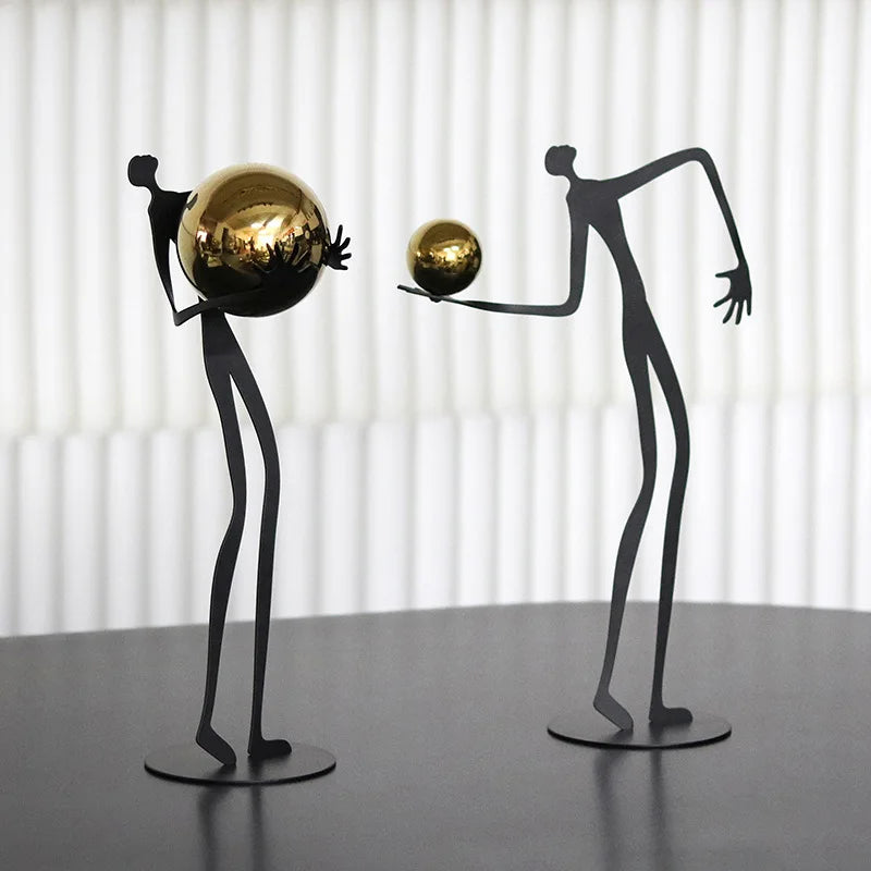 Escultura Decorativa em Ferro Fundido O Ofício — Michel Oliveira
