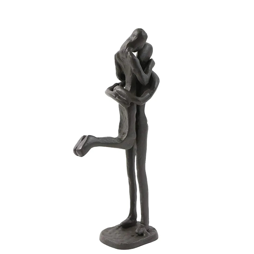 Escultura Decorativa Ferro Fundido Casal Romântico — Michel Oliveira