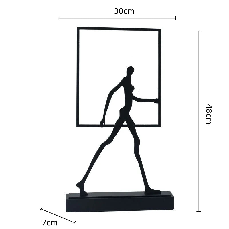 Escultura Decorativa em Ferro Fundido Walker — Michel Oliveira