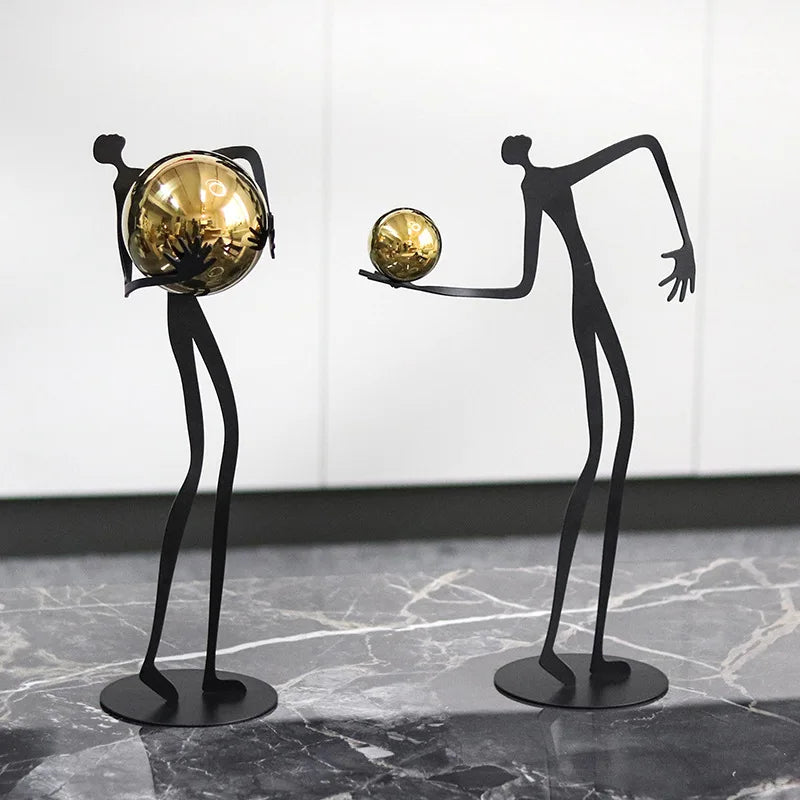 Escultura Decorativa em Ferro Fundido O Ofício — Michel Oliveira