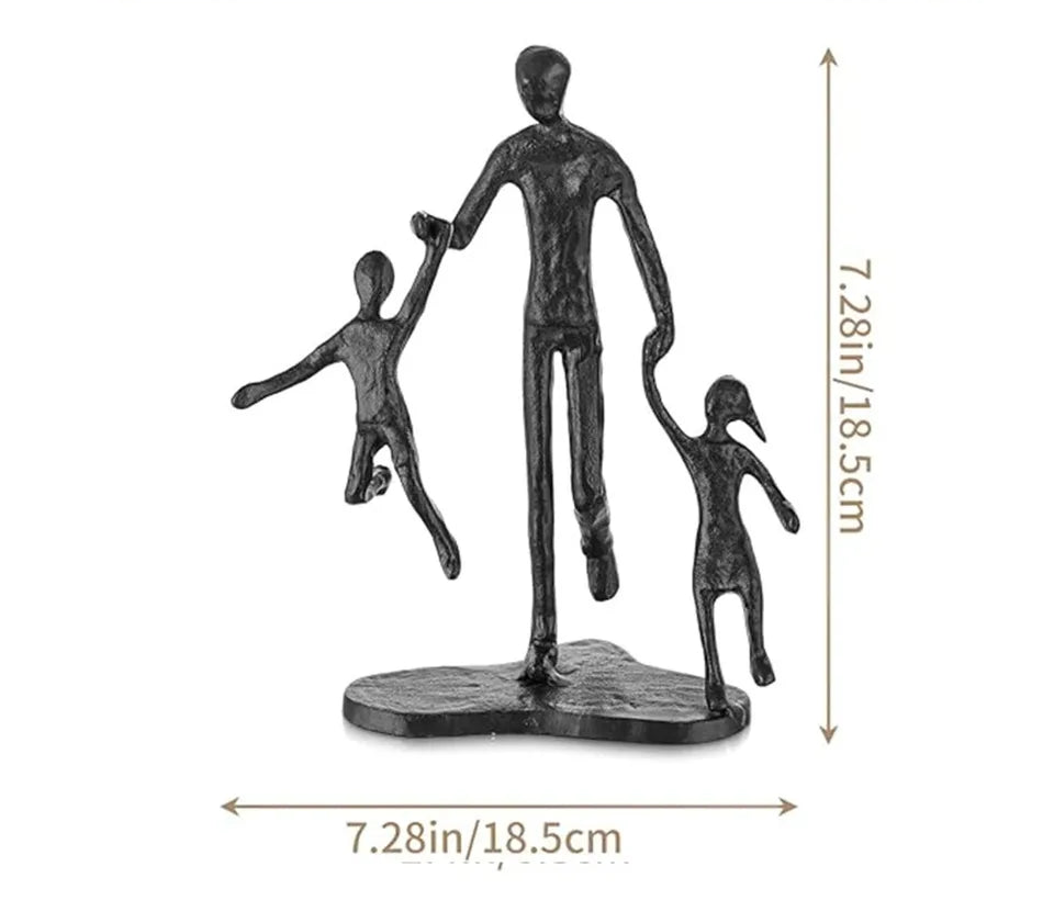 Escultura Decorativa em Ferro Fundido Pai e Filhos —  Michel Oliveira