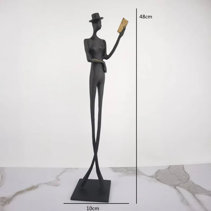 Escultura Decorativa em Ferro Fundido Bela Dama — Jorge Leal