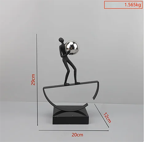 Escultura Decorativa em Ferro Fundido Equilibrista — Michel Oliveira