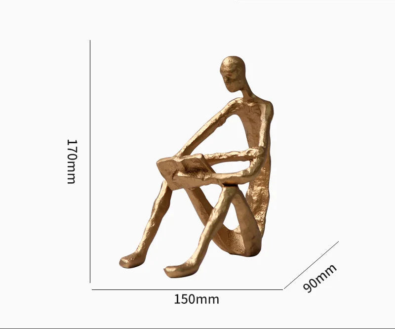 Escultura Decorativa Leitura — Helena Rodrigues