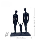 Escultura Decorativa Ferro Fundido Família — Michel Oliveira