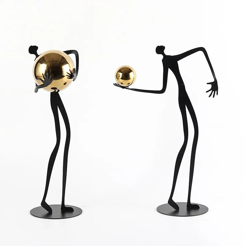 Escultura Decorativa em Ferro Fundido O Ofício — Michel Oliveira
