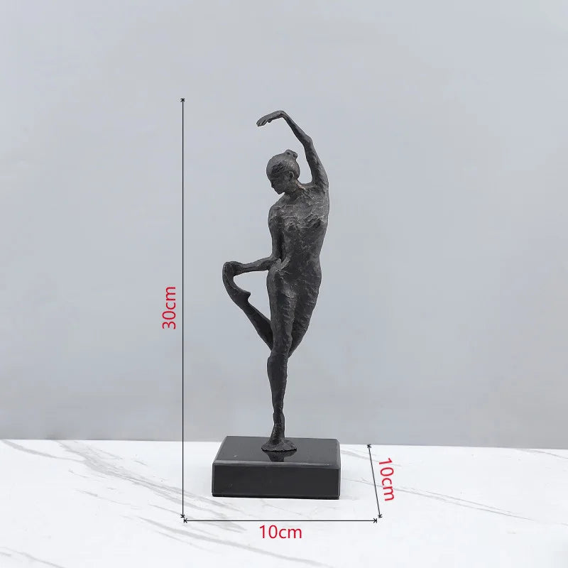Escultura Decorativa em Ferro Fundido Bailarina de Balé — Michel Oliveira