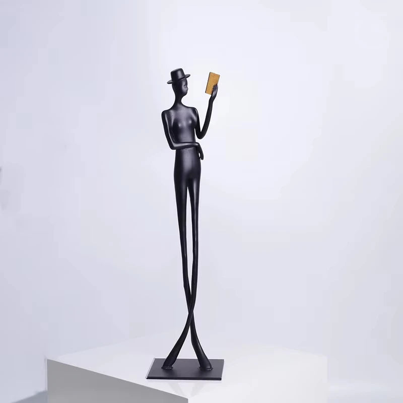 Escultura Decorativa em Ferro Fundido Bela Dama — Jorge Leal