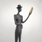 Escultura Decorativa em Ferro Fundido Bela Dama — Jorge Leal