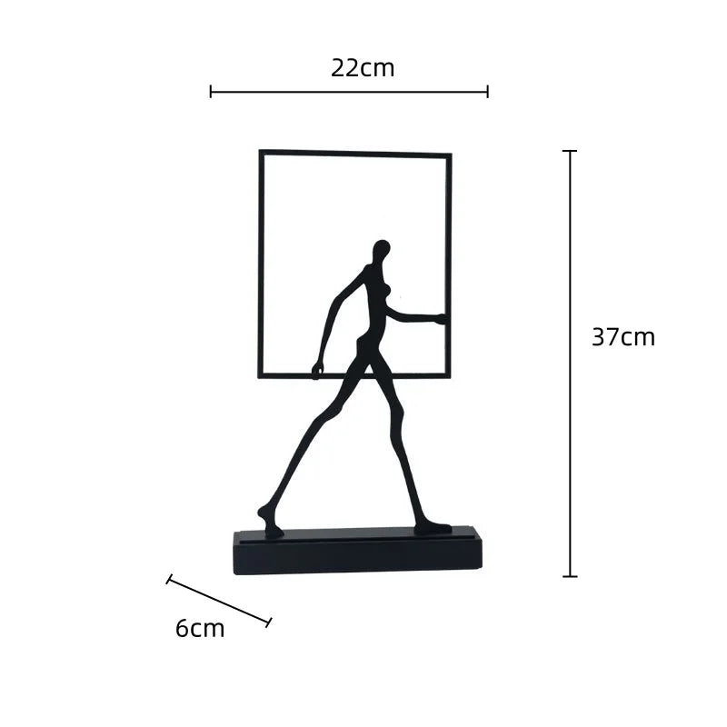 Escultura Decorativa em Ferro Fundido Walker — Michel Oliveira