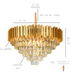 Lustre Pendente Cristal Vana Lunária