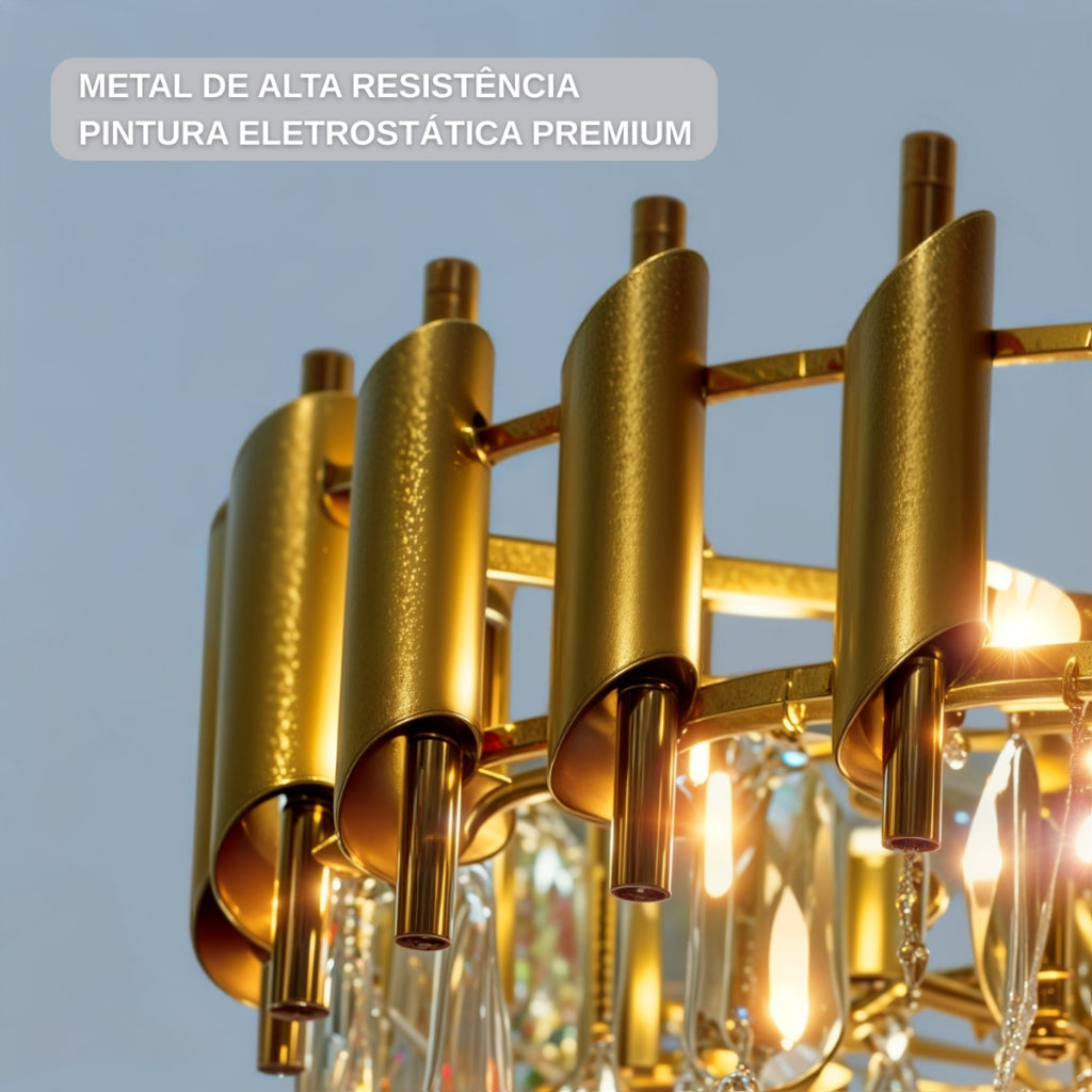 Lustre Pendente Cristal Vana Lunária
