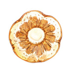 Vaso Murano Âmbar Dourado Italy