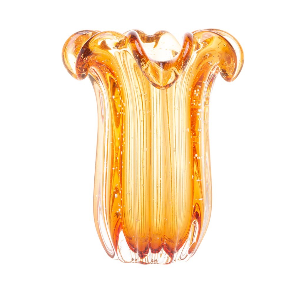 Vaso Murano Italy Âmbar