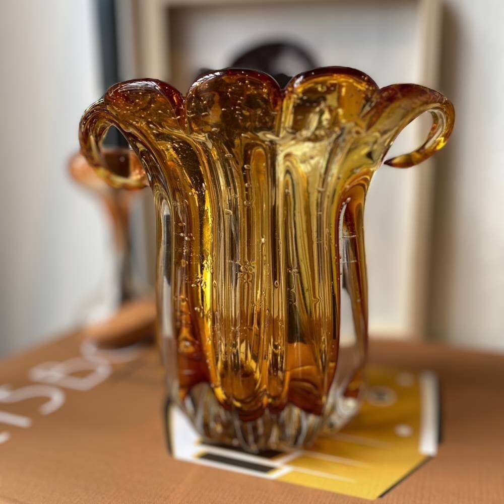 Vaso Murano Italy Ambar