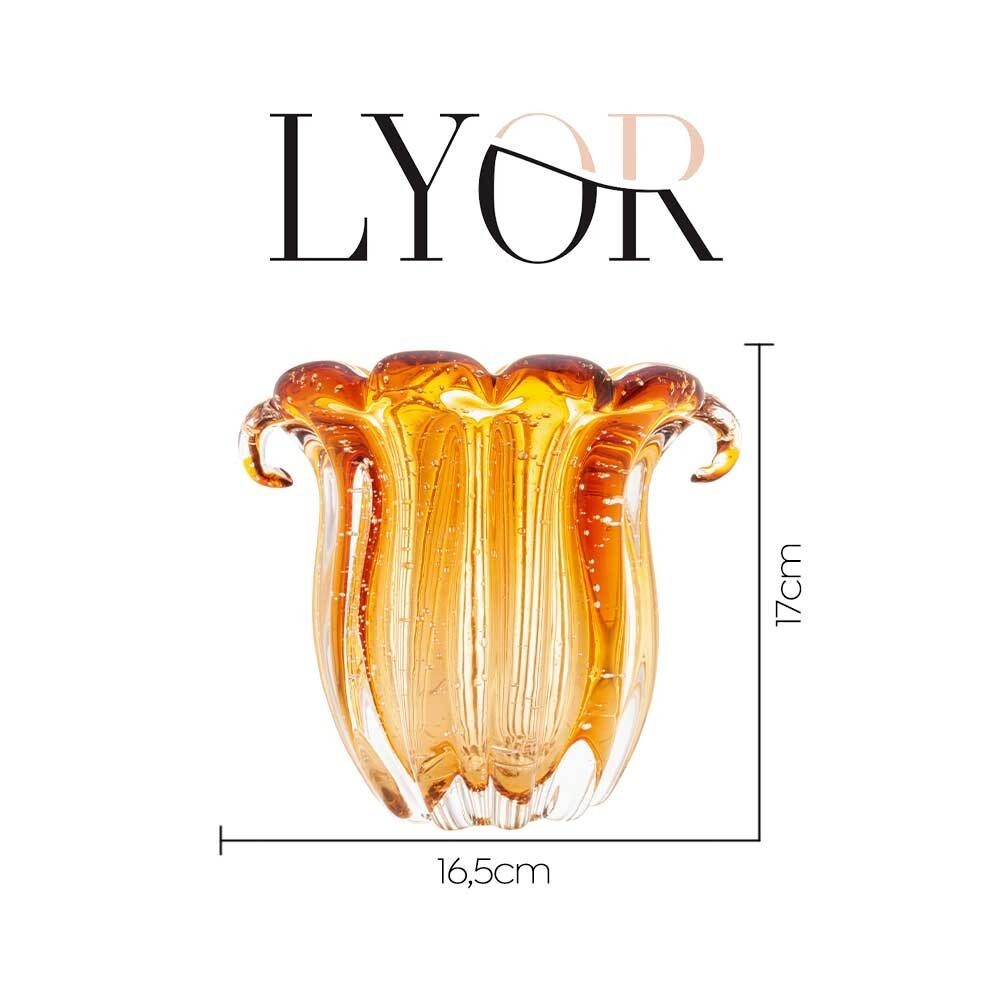 Vaso Murano Italy Ambar