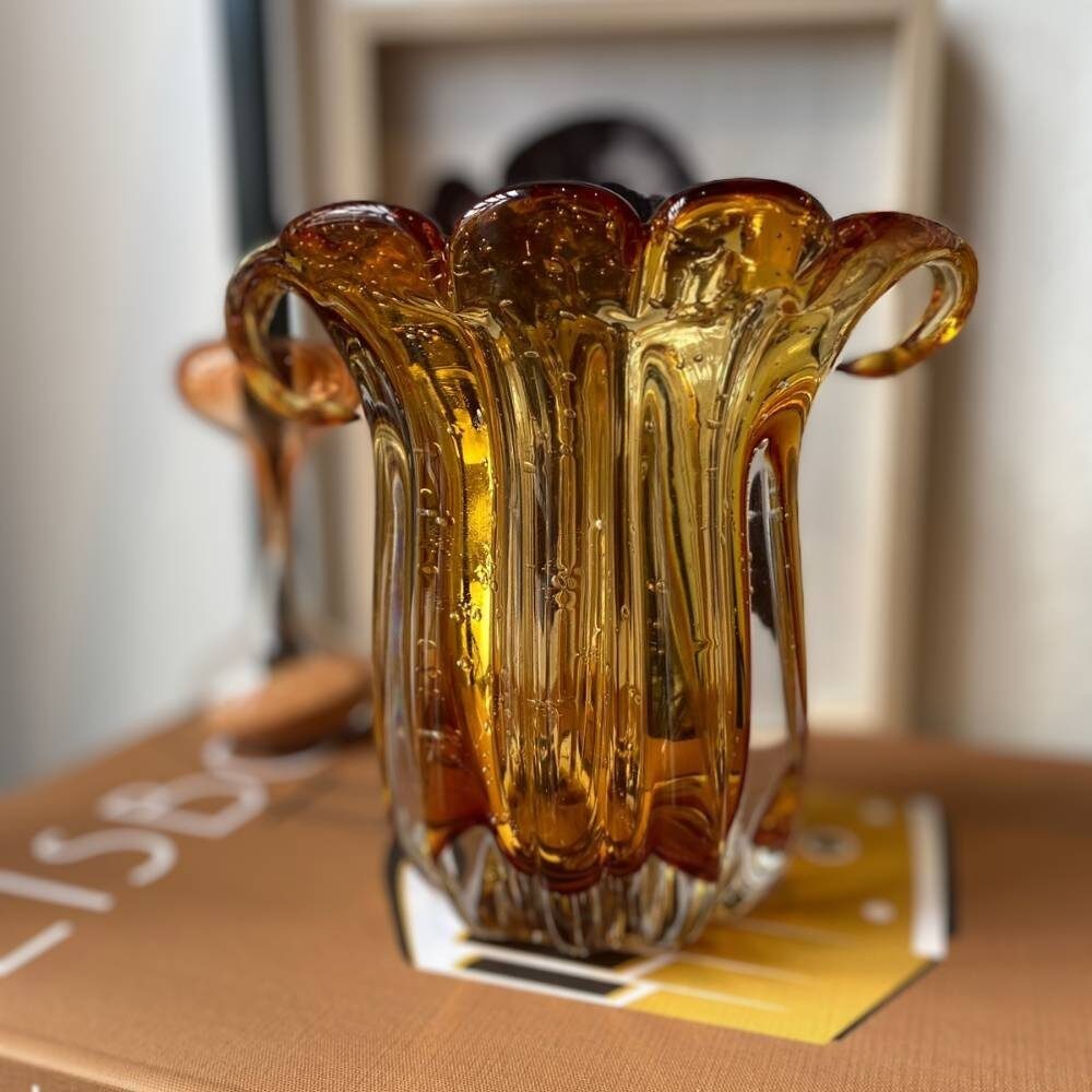 Vaso Murano Italy Ambar