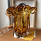Vaso Murano Âmbar Lapozzo