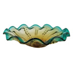 Centro de Mesa Murano Grande Lapozzo Verde e Âmbar