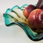 Centro de Mesa Murano Grande Lapozzo Verde e Âmbar