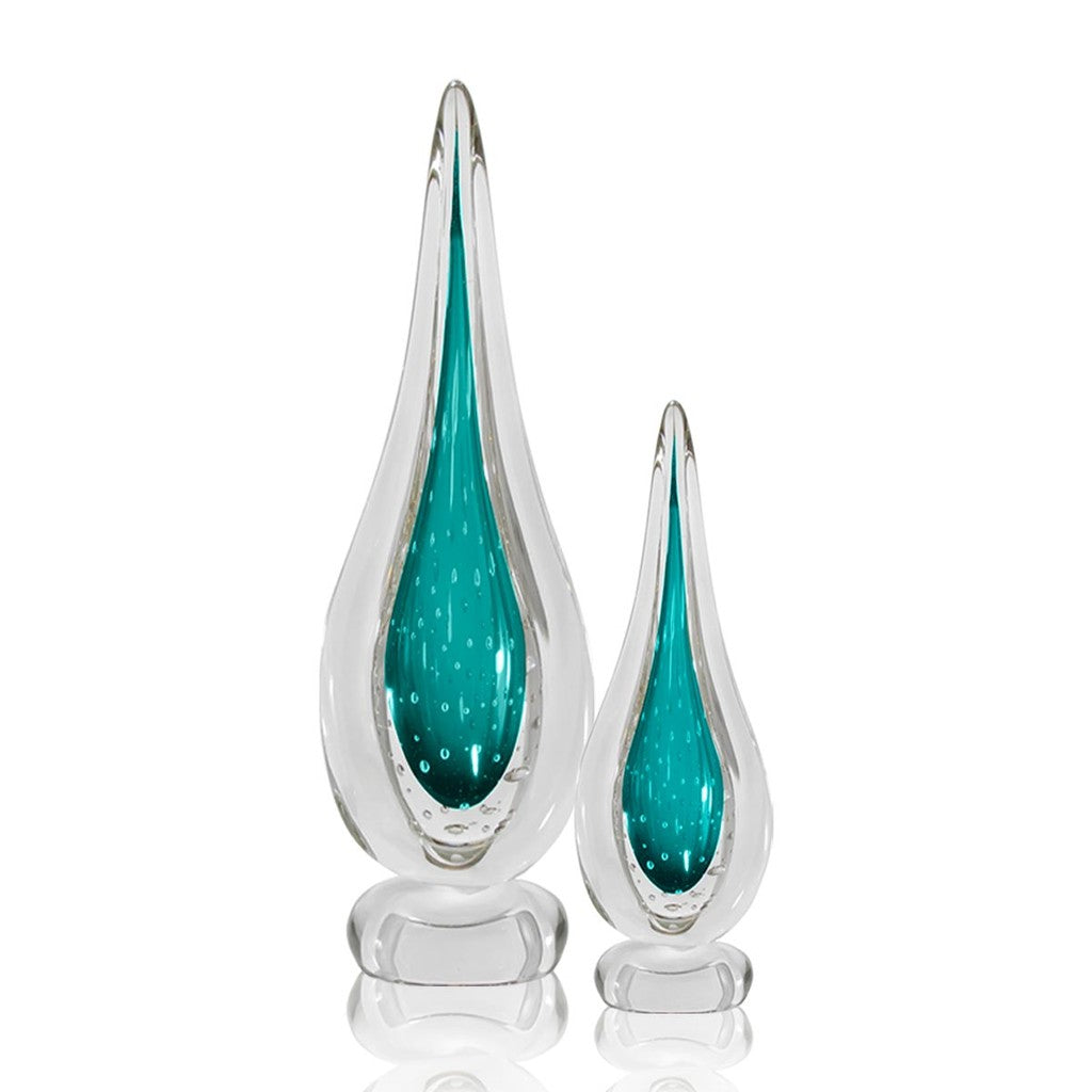 Kit 2 Vasos Gotas Murano Cristal Munique