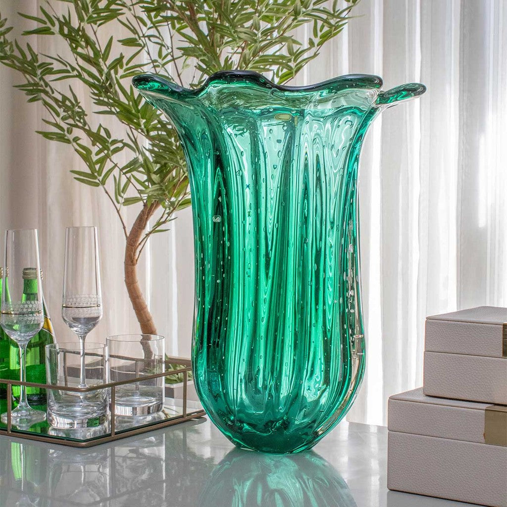 Vaso Cristal Murano Everest Lapozzo