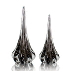 Kit 2 Vasos Gotas Murano Cristal Fênix Italy