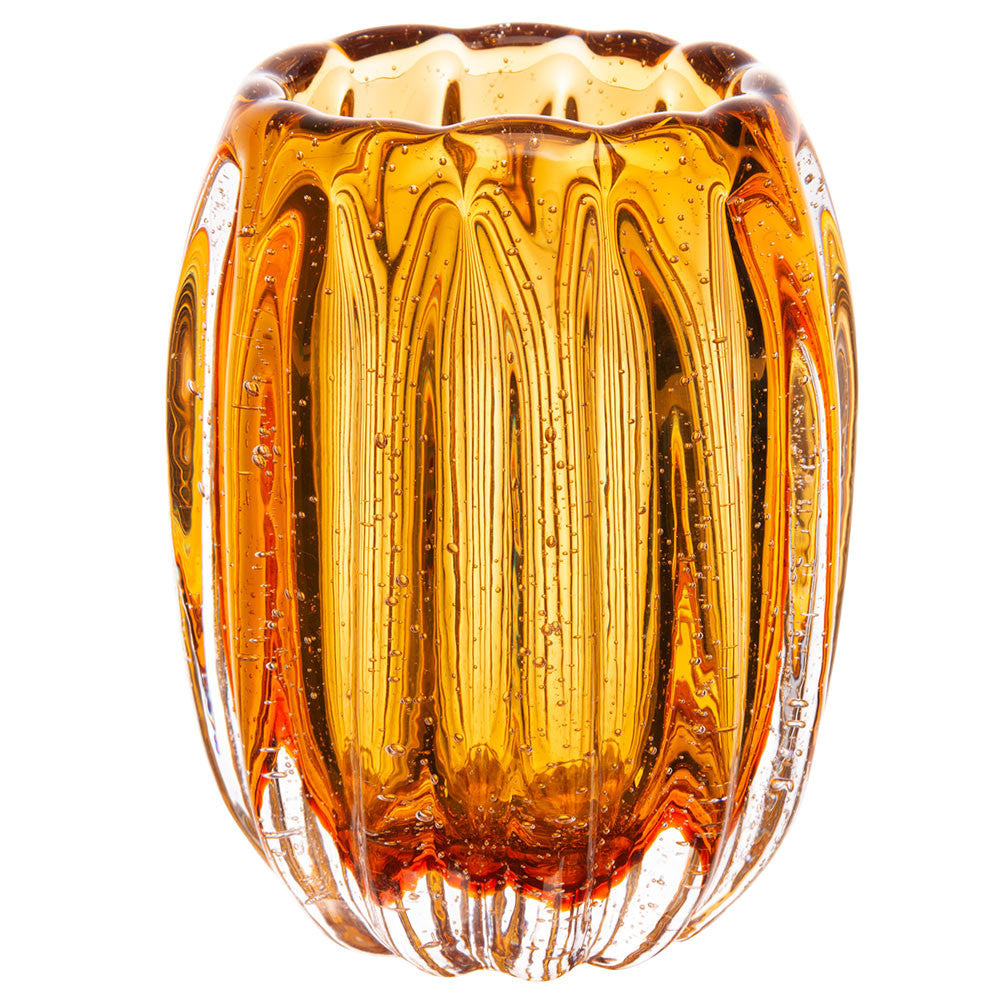 Vaso Murano Âmbar Lapozzo
