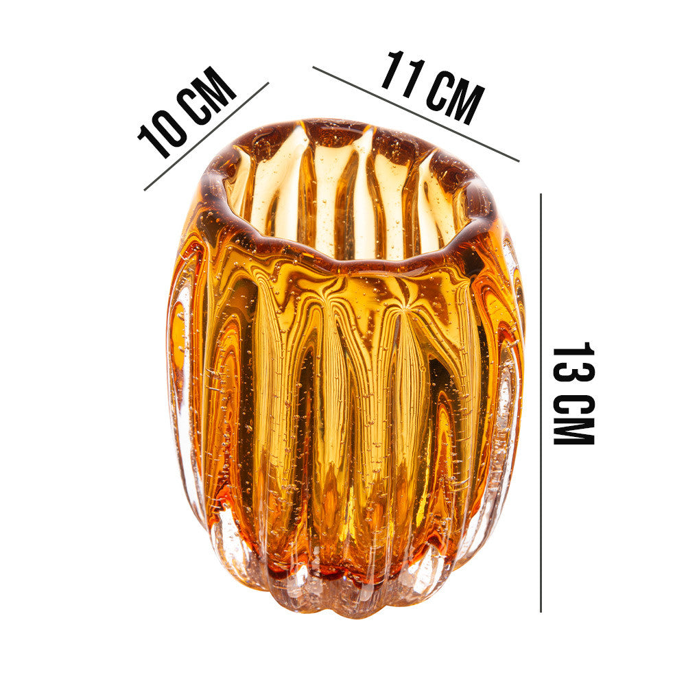 Vaso Murano Âmbar Lapozzo