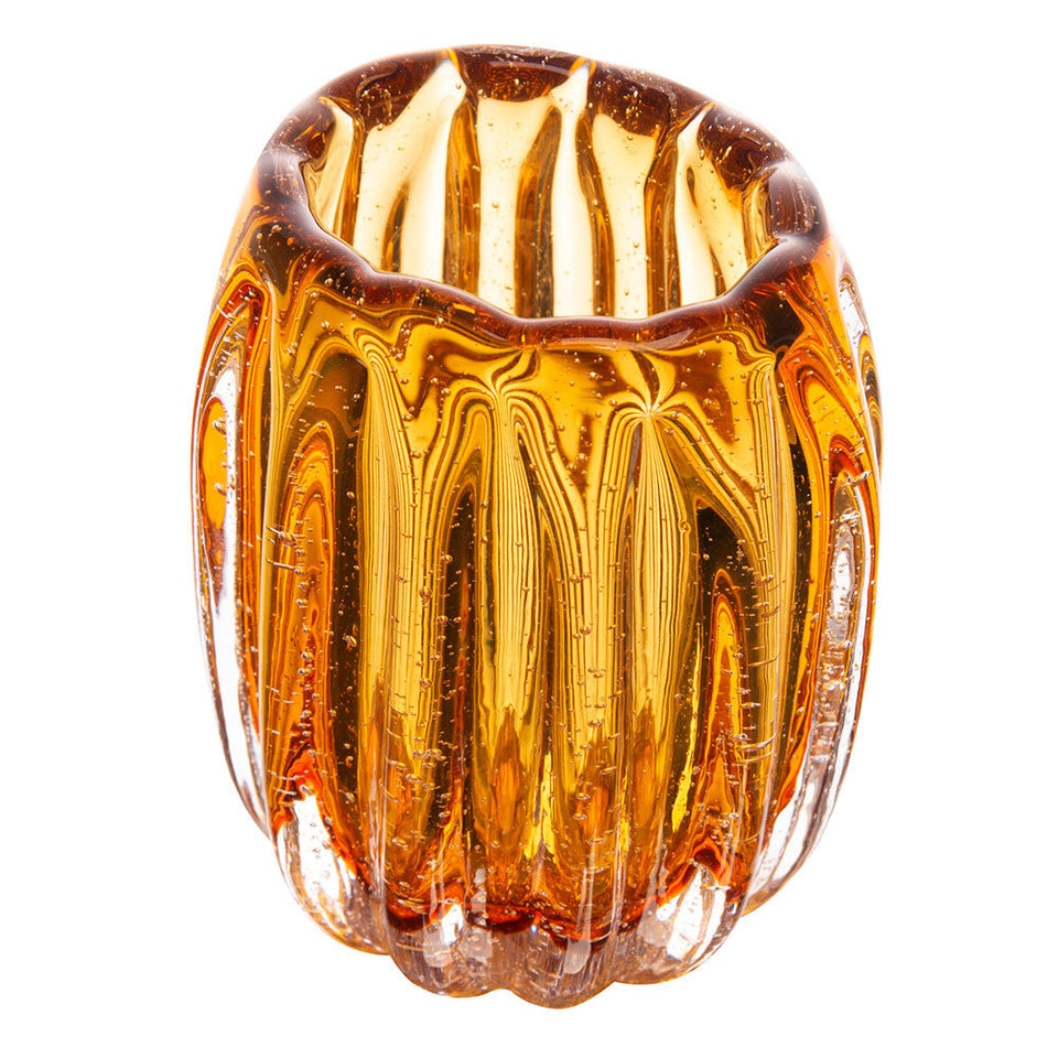 Vaso Murano Âmbar Lapozzo