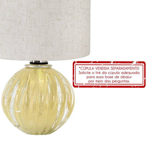 Abajur Cristal Murano Nancy