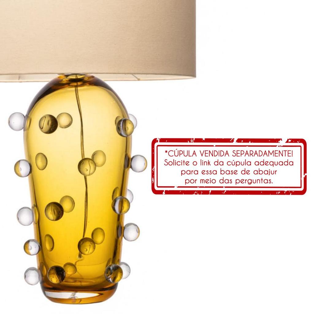 Abajur Cristal Murano Vetrano